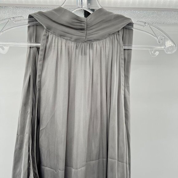 Torrid Women's Sleeveless Blouse Tie V-Neck Gray Size 3X - Picture 6 of 9